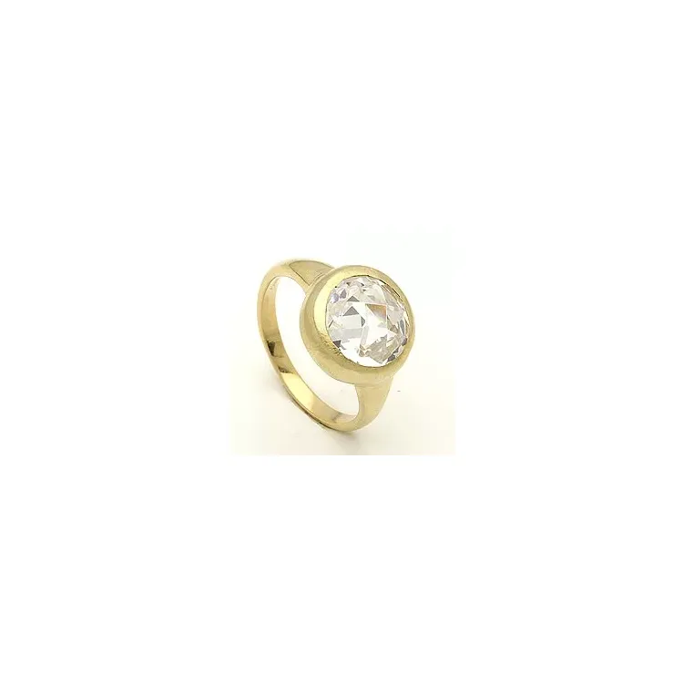 Runder Ring aus vergoldetem Sterlingsilber