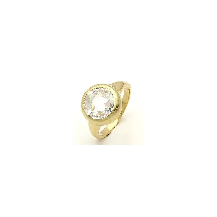 Runder Ring aus vergoldetem Sterlingsilber