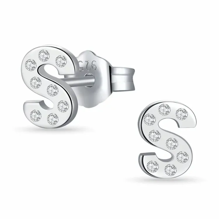 buchstab s Ohrringe in Silber - My Letter