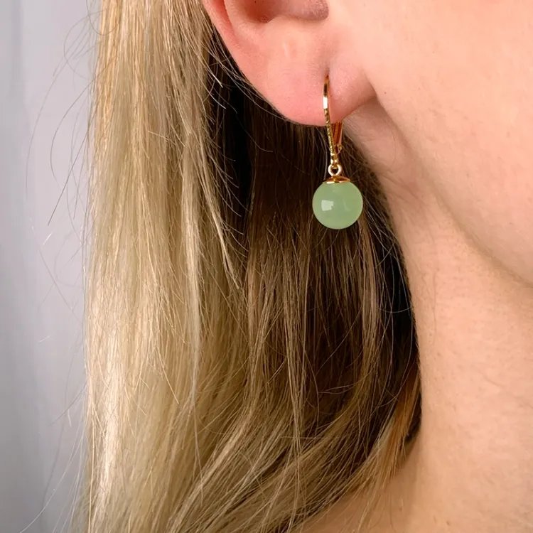 Ohrringe in vergoldetem Silber - Loom Stones