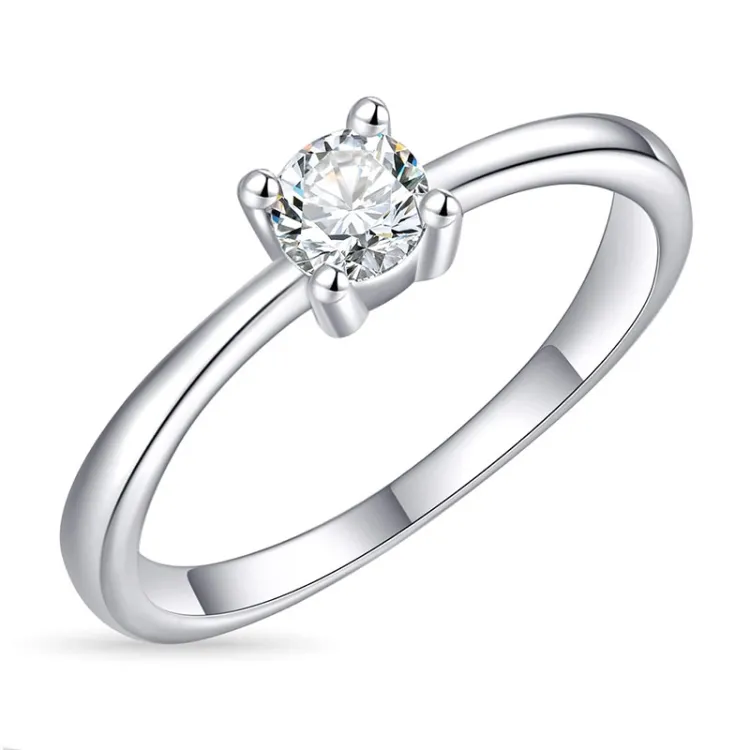Zirkon Solitärring aus Silber