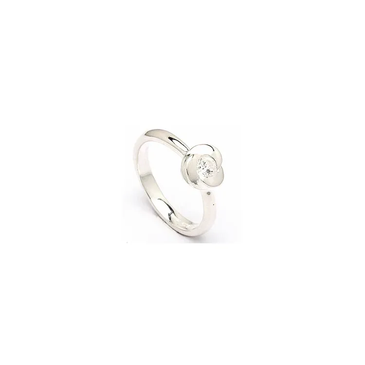 Blumen Ring aus Silber