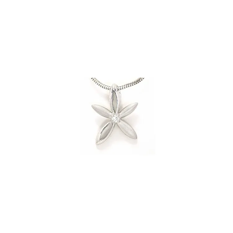 Blumenanhänger aus Silber