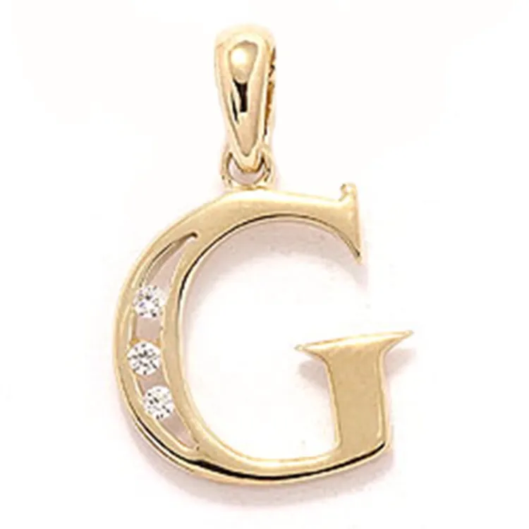 buchstab g Anhänger aus 8 Karat Gold