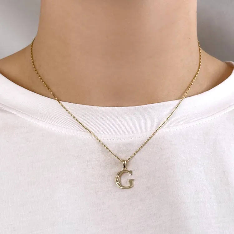 buchstab g Anhänger aus 8 Karat Gold