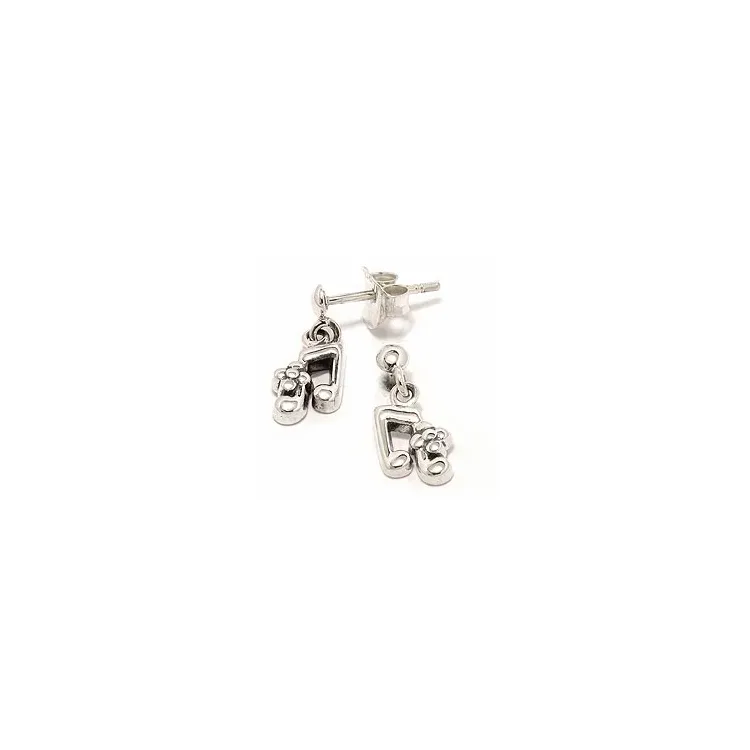 Knoten Ohrstecker in oxidiertem Sterlingsilber