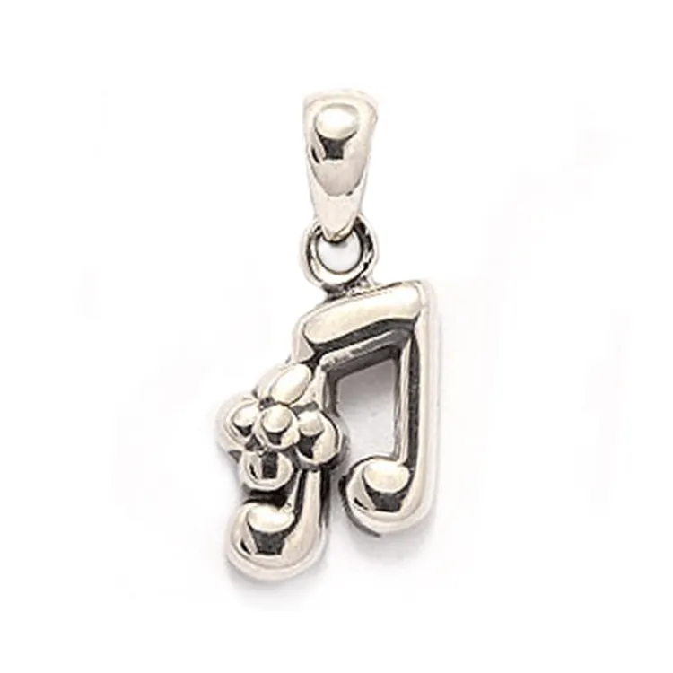 Knoten Anhänger aus oxidiertem Sterlingsilber