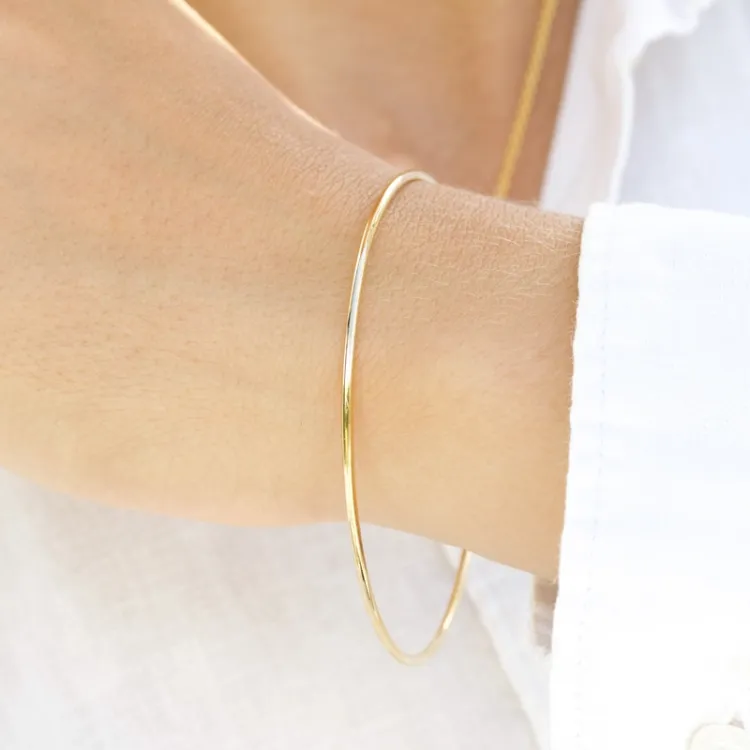 Armband aus vergoldetem Sterlingsilber 65 mm x 65 mm x 2,0 mm