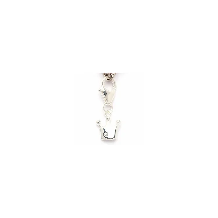 Krone Charms für Armband aus Silber 