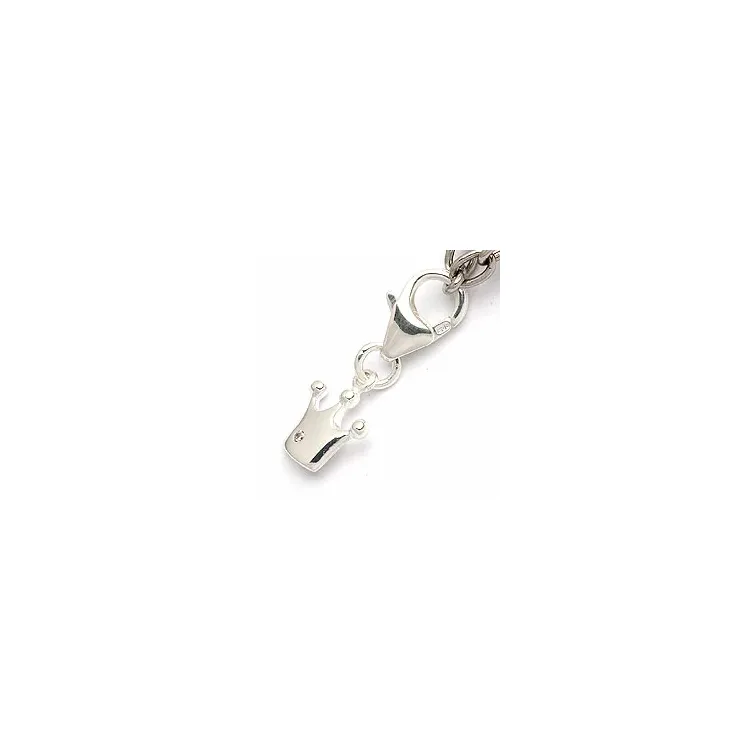Krone Charms für Armband aus Silber 