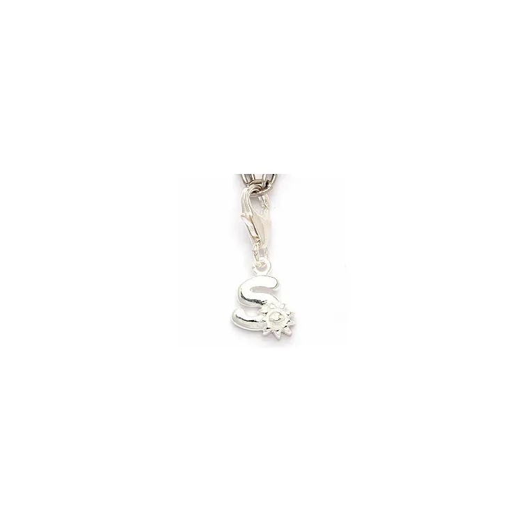buchstab s Charm Anhänger aus Silber