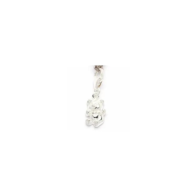 Teddybär Charm Anhänger aus Silber 