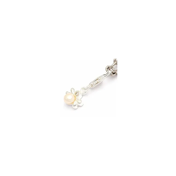 Perle Charm Anhänger aus Silber 