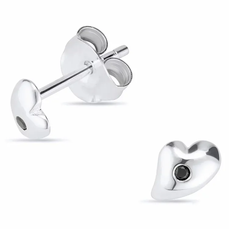 Herz Ohrringe in Silber