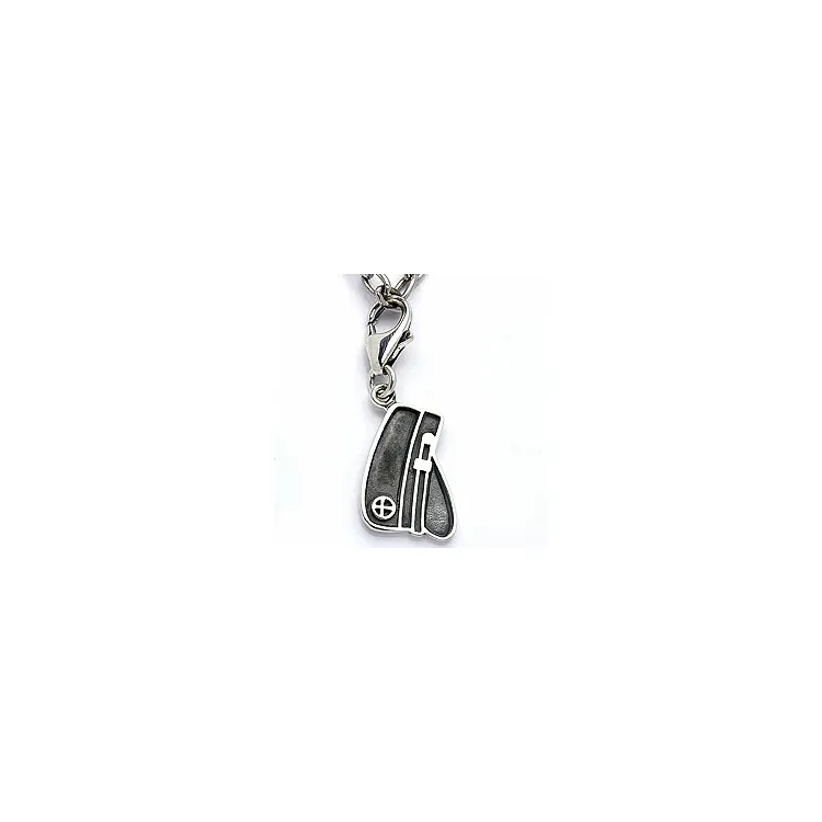 Studentenmütze Charm Anhänger aus oxidiertem Sterlingsilber