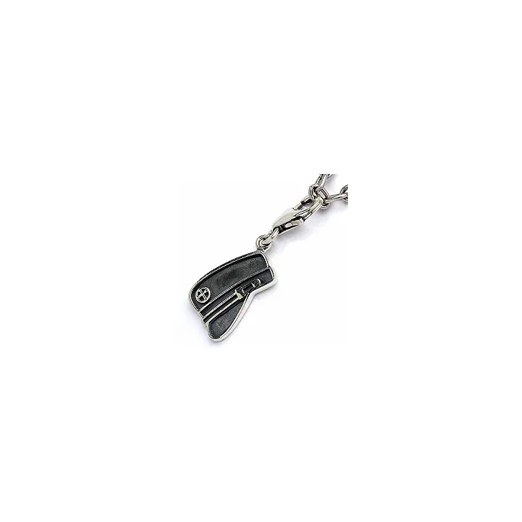 Studentenmütze Charm Anhänger aus oxidiertem Sterlingsilber