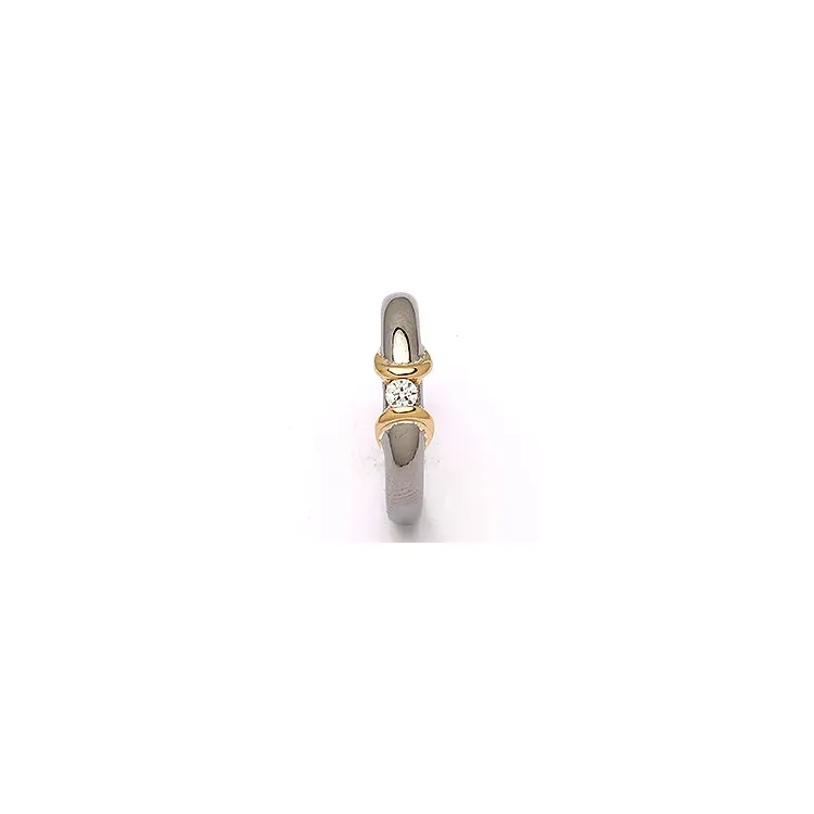 Dark Harmony Ring aus schwarzes rhodiniertes Silber mit vergoldetem Sterlingsilber