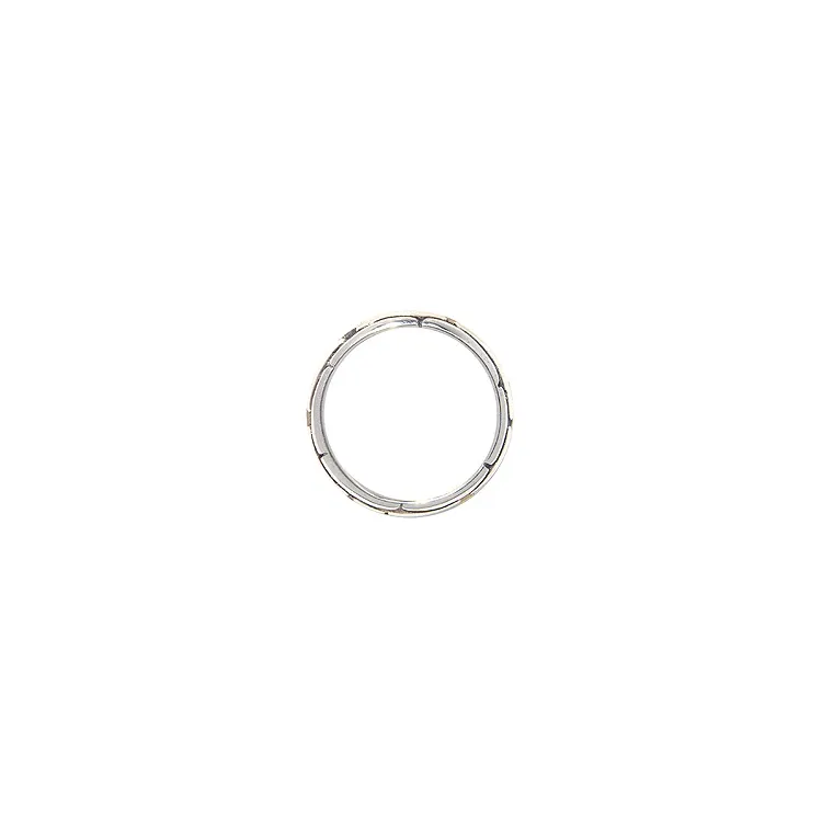 Ring aus oxidiertem Sterlingsilber mit 8 Karat Gold