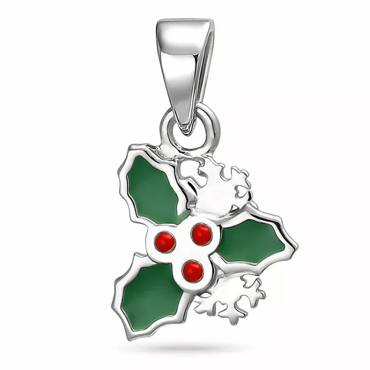 Mistelzweig Anhänger aus Silber