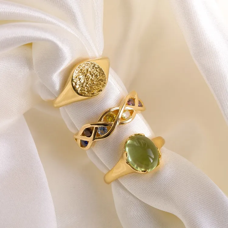 Ring aus vergoldetem Sterlingsilber