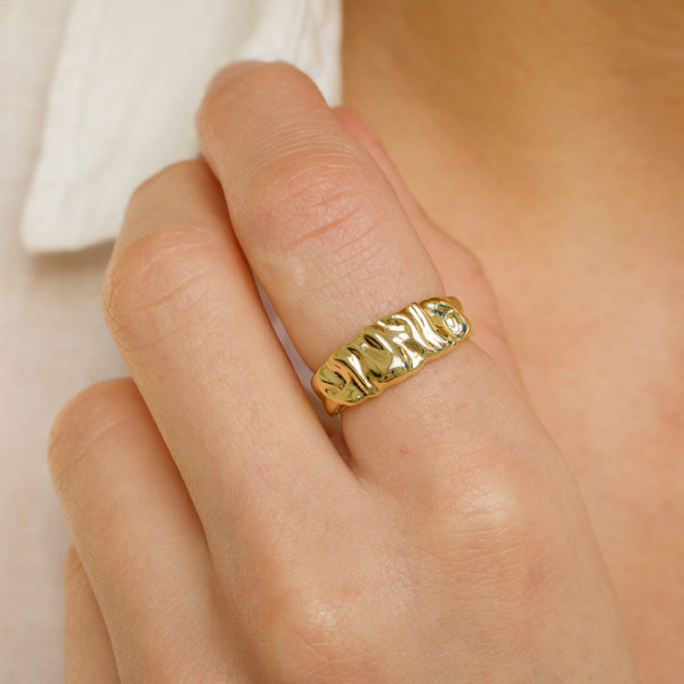 Ring aus vergoldetem Sterlingsilber