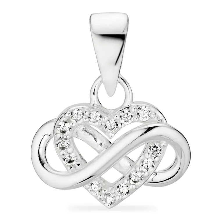 infinity Zirkon Anhänger aus Silber