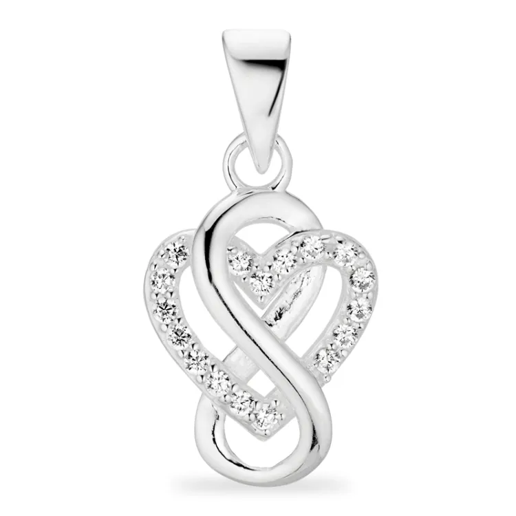 infinity Zirkon Anhänger aus Silber