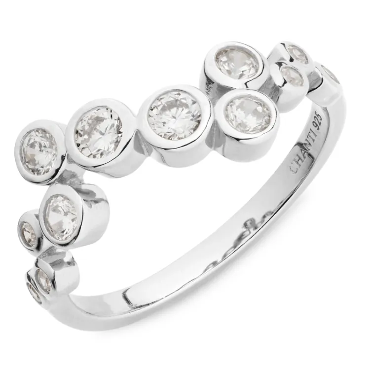 Zirkon Ring aus Silber - Bubbly Sparkle