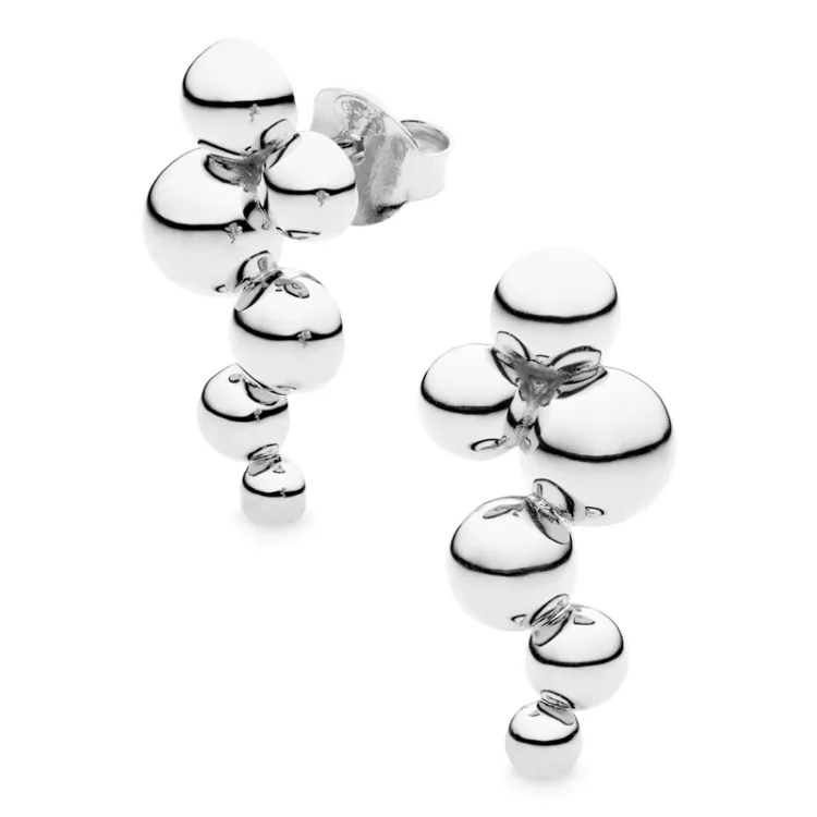 Kugel Ohrringe in Silber - Bubbly Pure