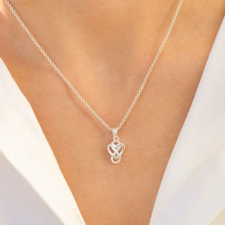 Herz infinity Anhänger aus Silber - Amoré
