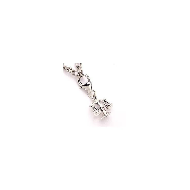 Sternzeichen Waage Charm Anhänger aus oxidiertem Sterlingsilber