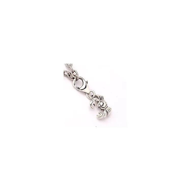 Krebs Sternzeichen Charm Anhänger aus oxidiertem Sterlingsilber 