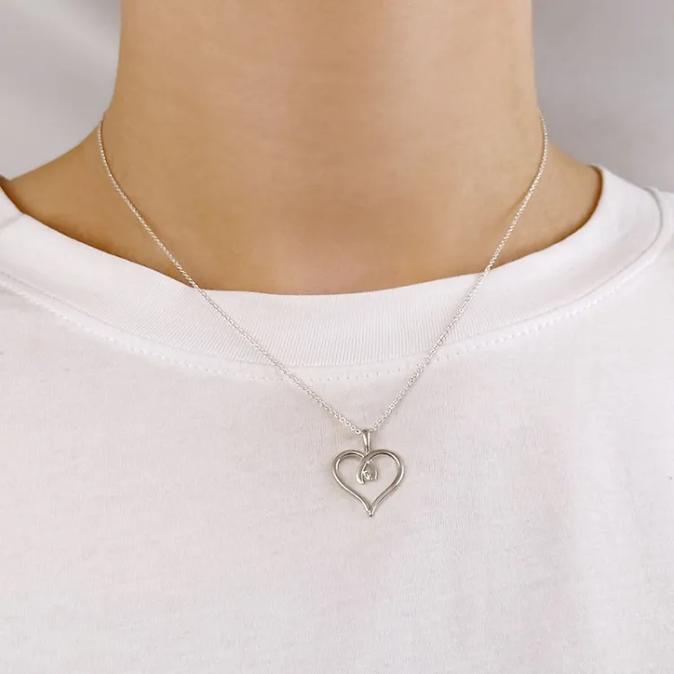 Herz Anhänger aus Silber