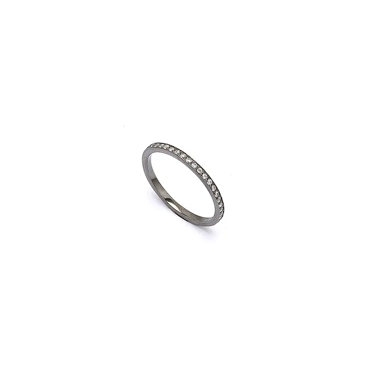 Kollektionsmuster Ring aus schwarzes rhodiniertes Silber