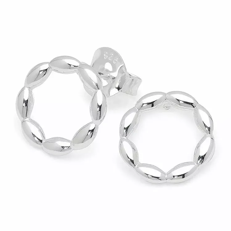 Kreis Ohrringe in Silber