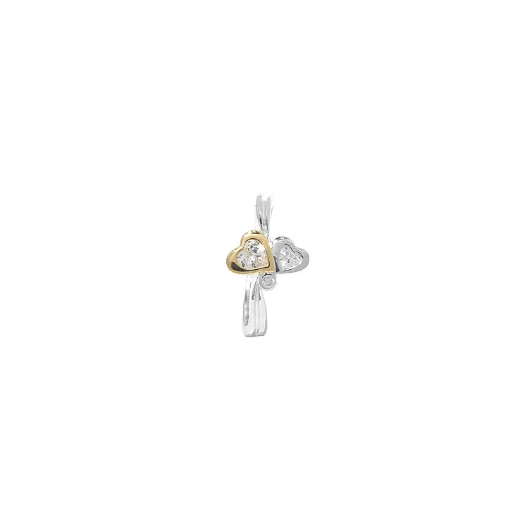 Herz Ring aus Silber mit vergoldetem Sterlingsilber