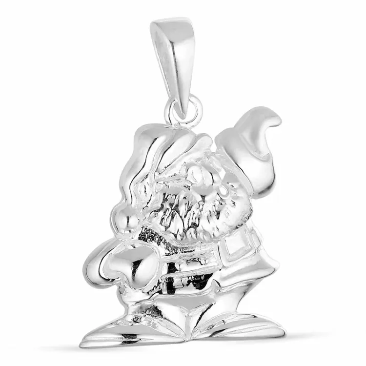 Weihnachtsmann Anhänger aus Silber