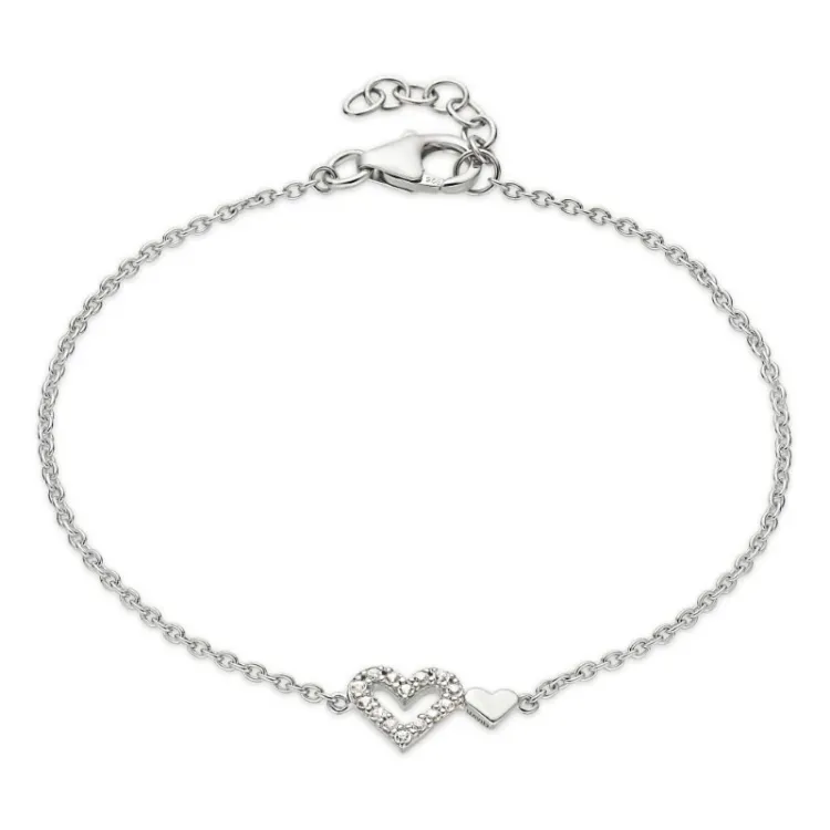 Herz Armband aus Silber
