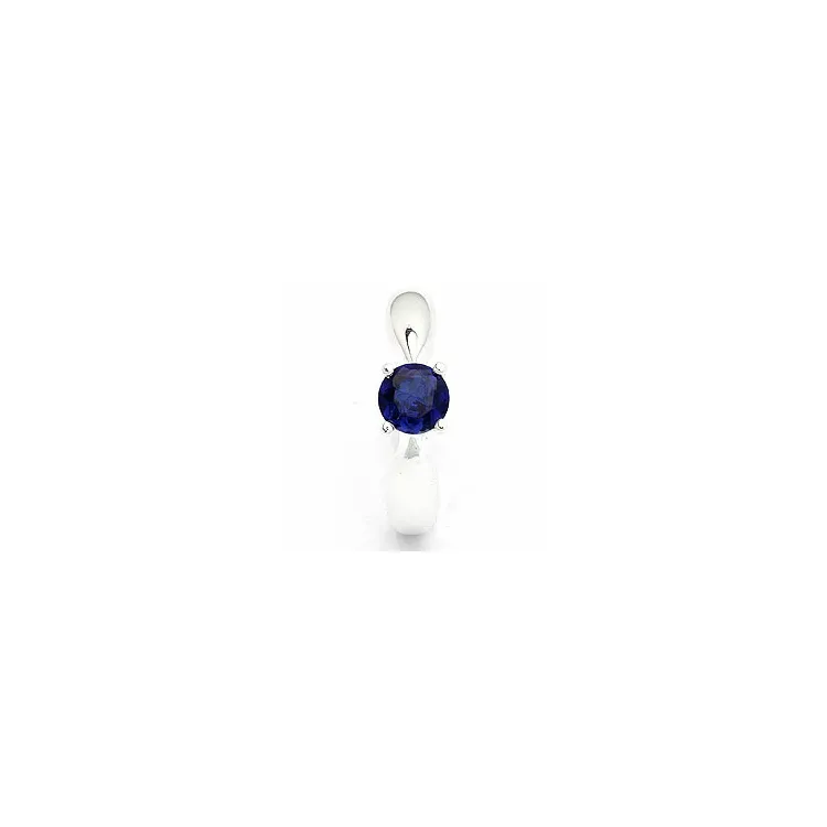 blauem Saphir Ring aus Silber