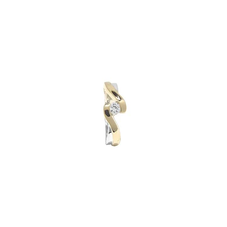 Ring aus Silber mit 8 Karat Gold