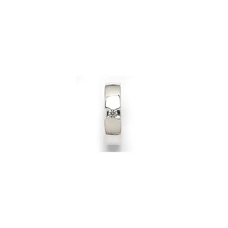 Polierter Ring aus Silber