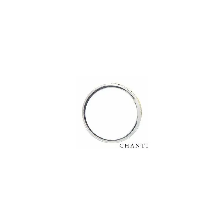Zirkon Ring aus Silber mit 8 Karat Gold