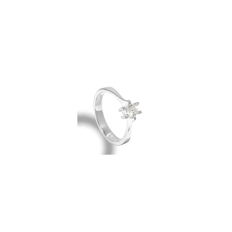 Solitärring aus Silber