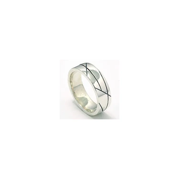 Ring aus oxidiertem Sterlingsilber