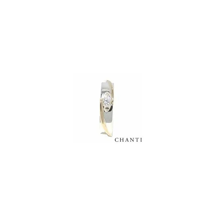 Ring aus Silber mit 8 Karat Gold