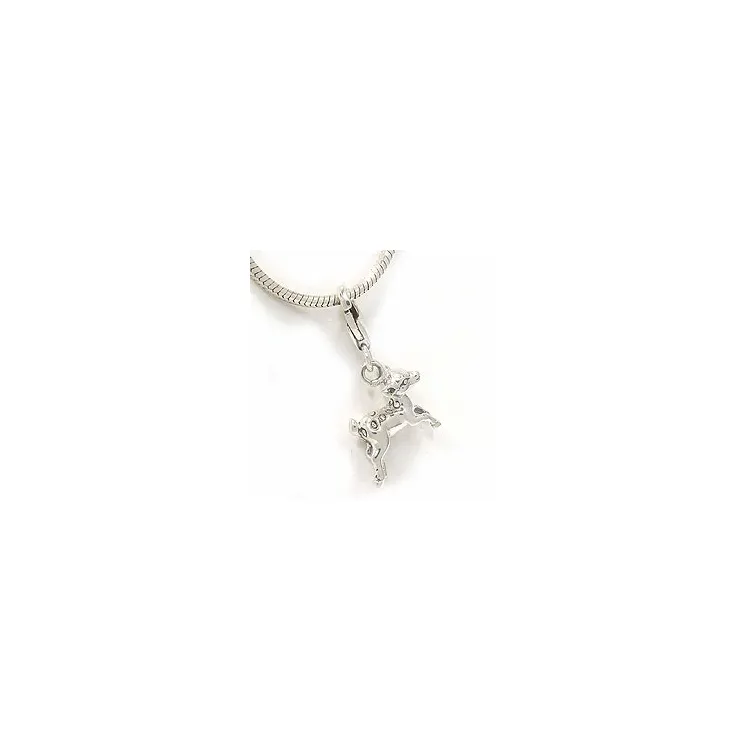 Damhirsch Charm Anhänger aus Silber 