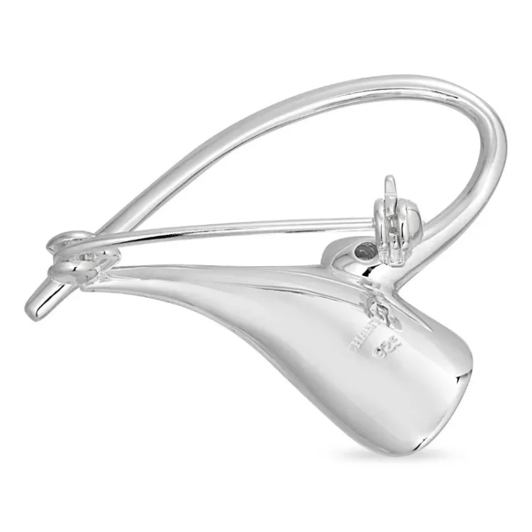 Herz Brosche aus Silber