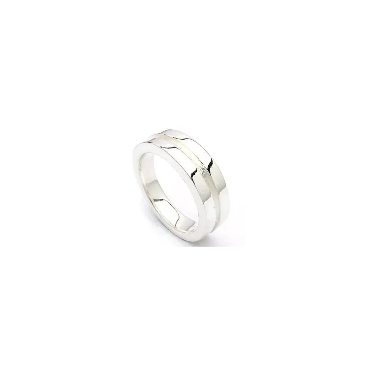 Bezaubernd zirkon silber ring aus rhodiniertem silber