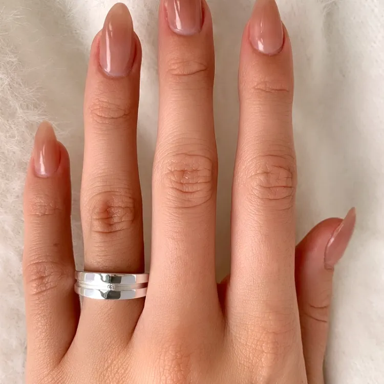 Bezaubernd zirkon silber ring aus rhodiniertem silber