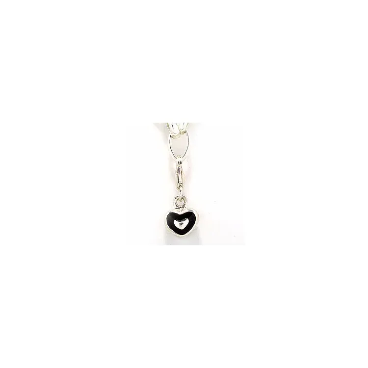 Herz Charm Anhänger aus Silber 